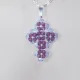 Small Cross - Noga-Silver Chain - 2
